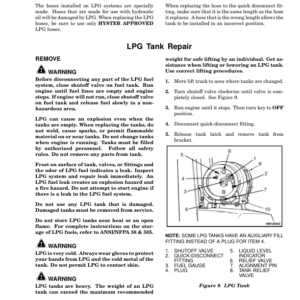 Hyster S25XM, S30XM, S35XM, S40XMS Diesel and LPG Forklift Truck D010 Series Repair Manual - Image 5