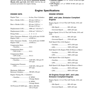 Hyster S50CT Diesel & LPG Forklift Truck A267 Series Repair Manual (USA) - Image 4