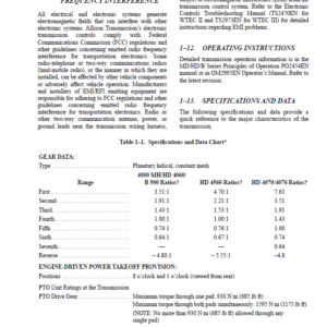 Allison 3000 and 4000 Series Transmission Parts & Repair Manual - Image 5