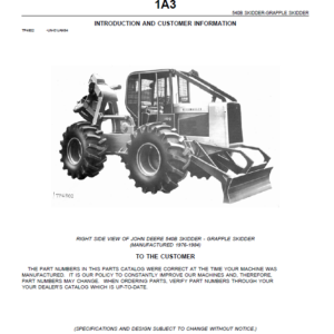 John Deere Skidder Parts Catalog Manual PC1524 - Image 3