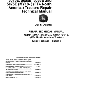 John Deere 5045E, 5055E, 5065E, 5075E Tractors Repair Manual (North America) - Image 5