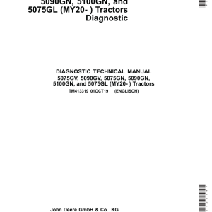 John Deere 5075GV, 5075GN, 5075GL, 5090GV, 5090GN, 5100GN Tractors Repair Manual (N.A, MY20-) - Image 2