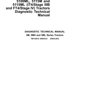 John Deere 5075M (FT4 - Stage V) Tractors Repair Manual (N.A) - Image 2