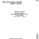John Deere Z625, Z645, Z655, Z665 EZtrak Mower Repair Manual TM113119