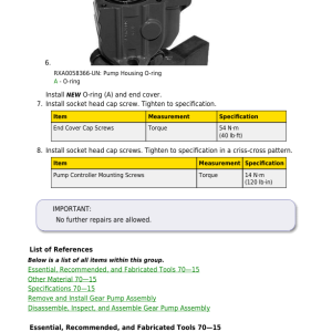 John Deere 9470RT, 9520RT, 9570RT, 9RT Tractors Repair Manual - Image 5