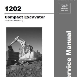 Gehl GE 1202 Crawler Excavator Repair Service Manual