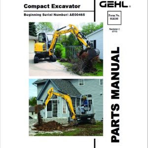 Gehl GE 383Z Excavator Repair Service Manual - Image 3