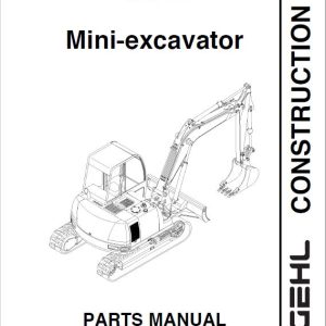 Gehl GE 802 Crawler Excavator Repair Service Manual - Image 3