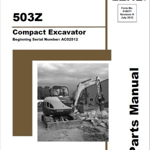 Gehl GE 503Z, GE 603 Mini Excavator Repair Service Manual - Image 4