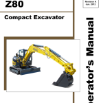 Gehl Z80, Mustang 800Z Compact Excavator Repair Service Manual - Image 2