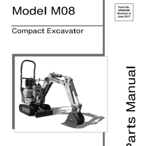 Gehl Z45, Mustang 450Z Compact Excavator Repair Service Manual - Image 3