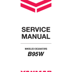 Yanmar B95W Wheeled Excavator Service Repair Manual
