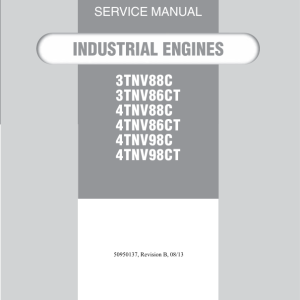 Yanmar 3TNV88C, 3TNV86CT, 4TNV88C, 4TNV86CT, 4TNV98C, 4TNV98CT Engine Repair Manual