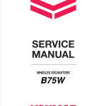 Yanmar B75W Wheeled Excavator Service Repair Manual