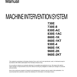 Komatsu 860E-1K Dump Truck Service Repair Manual - Image 2