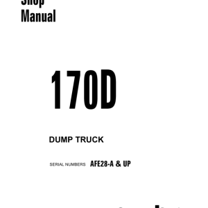 Komatsu Wabco 170D Haulpak Truck Service Repair Manual - Image 4