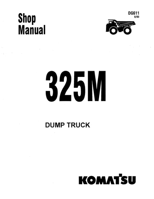 Komatsu 325M Dump Truck (Haulpack) Service Repair Manual