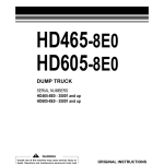 Komatsu HD465-8E0, HD605-8E0 Dump Truck Service Repair Manual - Image 2