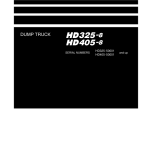 Komatsu HD325-8, HD405-8 Dump Truck Service Repair Manual - Image 2