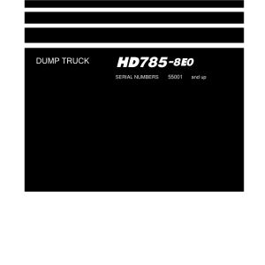 Komatsu HD785-8E0 Dump Truck Service Repair Manual - Image 3