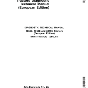 John Deere 5055E, 5065E, 5075E Tractors Repair Manual (Europe - (TM901319 and TM901419) - Image 2