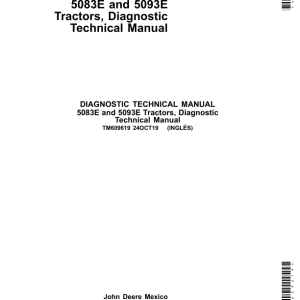 John Deere 5083E, 5093E Tractors Service Repair Manual (Turkey only) - Image 2