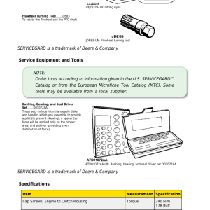 John Deere 5310, 5410, 5510 Tractors Service Repair Manual (Europe - (TM4767) - Image 5