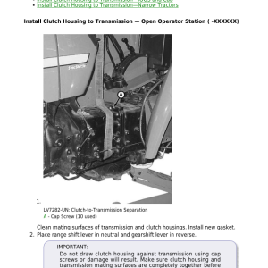 John Deere 5425, 5425 Narrow, 5425 Orchard, 5425 HC, 5625, 5625 HC Tractors Repair Manual - Image 3