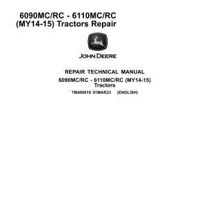 John Deere 6095MC, 6105MC, 6115MC, 6095RC, 6105RC, 6115RC Tractors Repair Manual - Image 9