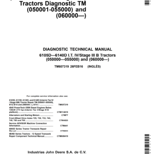 John Deere 6105D, 6115D, 6130D, 6140D Tractors Repair Manual - Image 3