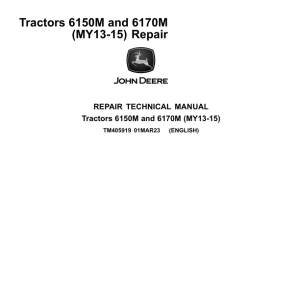 John Deere 6105M, 6115M, 6125M, 6130M, 6140M Tractors Repair Manual - Image 4