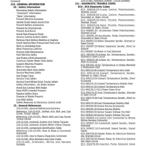 John Deere 6215, 6515 Tractors Repair Manual (Europe & S.N 100001 - 398790 )