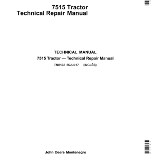 John Deere 6415, 6615, 7515 Tractors Service Repair Manual