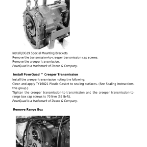 John Deere 7200, 7400 Tractors Service Repair Manual (TM1551 and TM1552) - Image 4