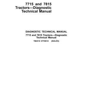 John Deere 7715, 7815 Tractors Service Repair Manual (TM2190 and TM2516) - Image 5