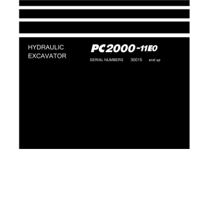 Komatsu PC200-11E0 Excavator Service Repair Manual