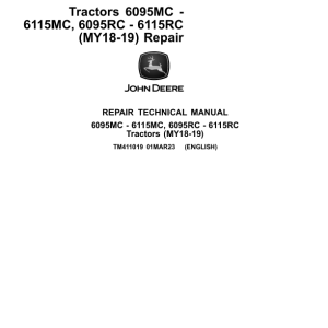 John Deere 6095MC, 6105MC, 6115MC, 6095RC, 6105RC, 6115RC Tractors Repair Manual - Image 20