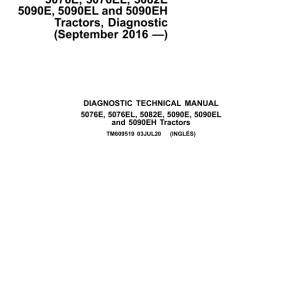 John Deere 5076E 5076EL 5082E 5090E 5090EL, 5090EH Tractors Repair Manual - Image 2