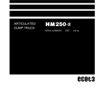 Komatsu HM250-2 Dump Truck Service Repair Manual