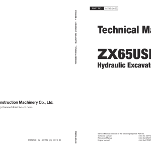 Hitachi ZX65USB-6 Excavator Service Repair Manual