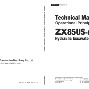 Hitachi ZX85US-6 Excavator Service Repair Manual - Image 3