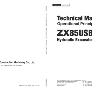 Hitachi ZX85USB-6 Excavator Service Repair Manual - Image 4