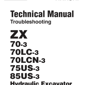 Hitachi ZX70-3, ZX70LC-3, ZX70LCN-3, ZX75US-3, ZX85US-3 Excavator Repair Manual - Image 5