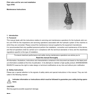 Yanmar SV15, SV17, SV17EX Crawler Excavators Service Repair Manual - Image 4