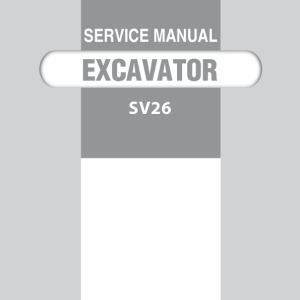 Yanmar SV26 Crawler Excavator Service Repair Manual