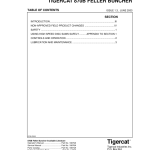 Tigercat 870B, L870B Feller Buncher Repair Service Manual - Image 2