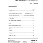 Tigercat 720D Feller Buncher Repair Service Manual (SN 7203501 - 7204400)