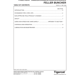 Tigercat X822C, LX822C, X830C, LX830C Feller Buncher Repair Service Manual - Image 2