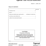 Tigercat 720E Feller Buncher Repair Service Manual (SN 7204401 - 7205500) - Image 2