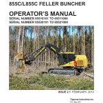 Tigercat 855C, L855C Feller Buncher Repair Service Manual - Image 2